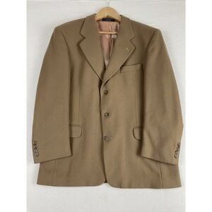 GIANFRANCO RUFFINI Size 42S Brown Cashmere Blend Sports Coat Woven Italy‎